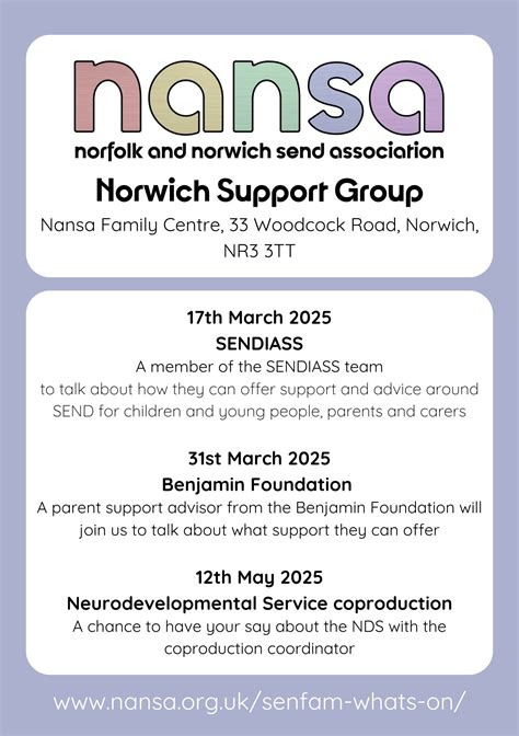 nansa norwich|norfolk and norwich send association.